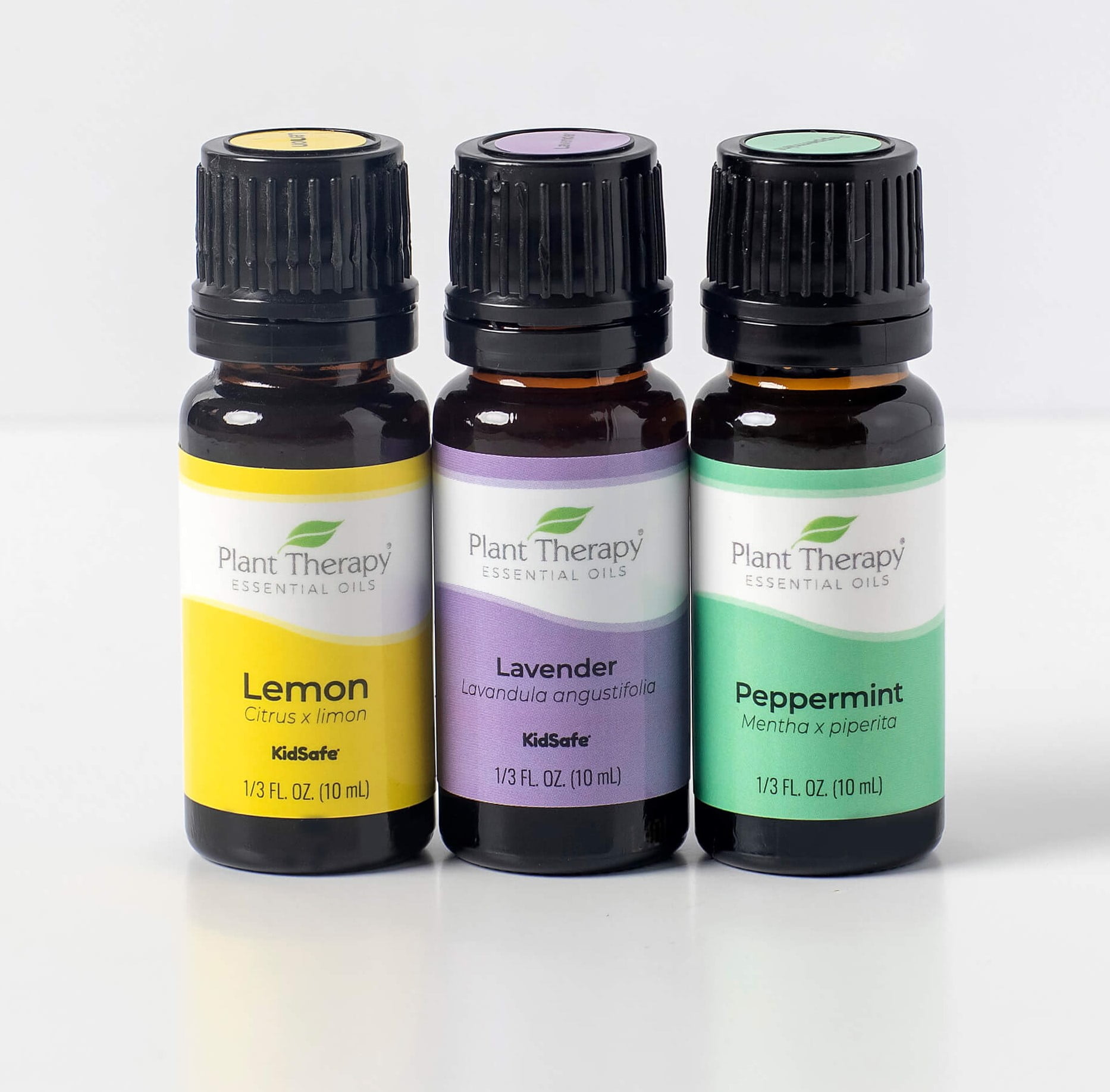 Plant Therapy Essential Oils Lemon, Lavender, Peppermint Set 10 mL (1/3 oz)  