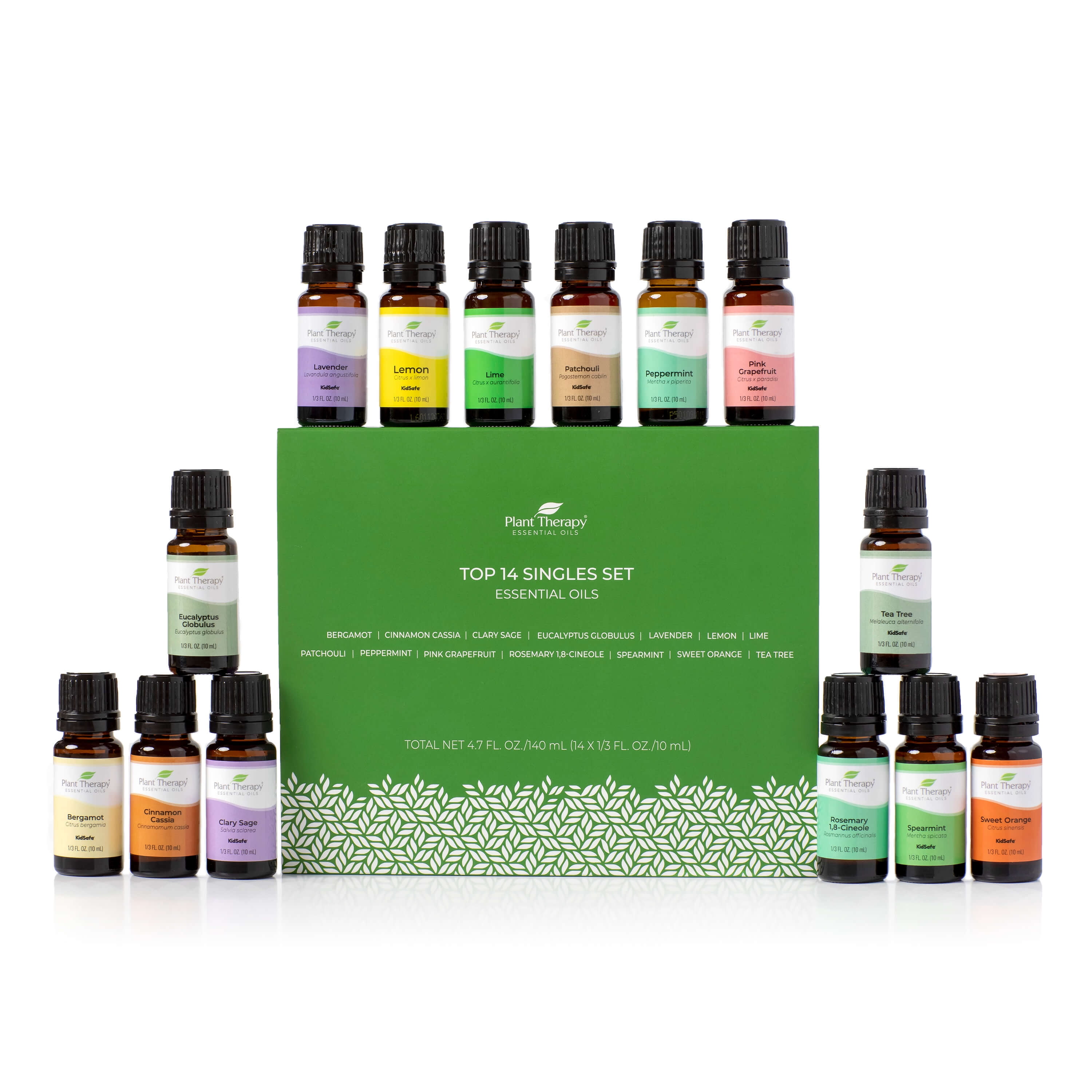 Plant Therapy Top 3 Organic Essential Oil Singles Set 10 mL (1/3 oz) Lemon,  Lavender & Peppermint 100% Pure Essential Oils, Undiluted, Natural
