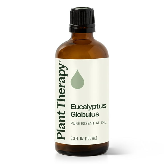 Plant Therapy Eucalyptus Globulus Essential Oil 100 mL (3.3 oz) for Diffuser, Skin, Hair, Aromatherapy DIYs, and Clear Breathing, 100% Pure, Undiluted, Therapeutic Grade