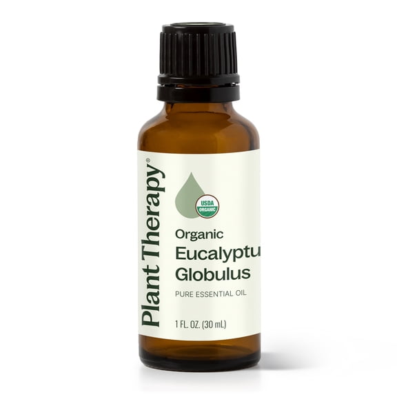 Plant Therapy Eucalyptus Globulus Essential Oil, Pure, USDA Certified Organic, 30 mL (1 oz)