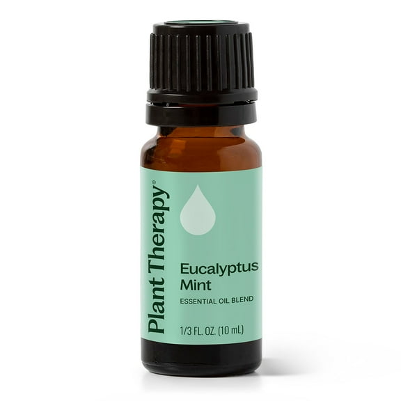 Plant Therapy Eucalyptus Mint Essential Oil Blend 10 mL (1/3 oz) 100% Pure, Undiluted, Natural Aromatherapy, Therapeutic Grade