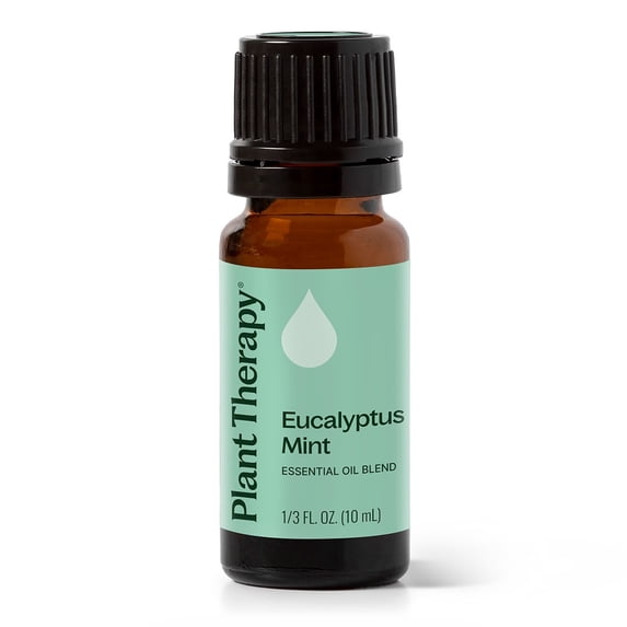 Plant Therapy Eucalyptus Mint Essential Oil Blend 10 mL (1/3 oz) 100% Pure, Undiluted, Natural Aromatherapy