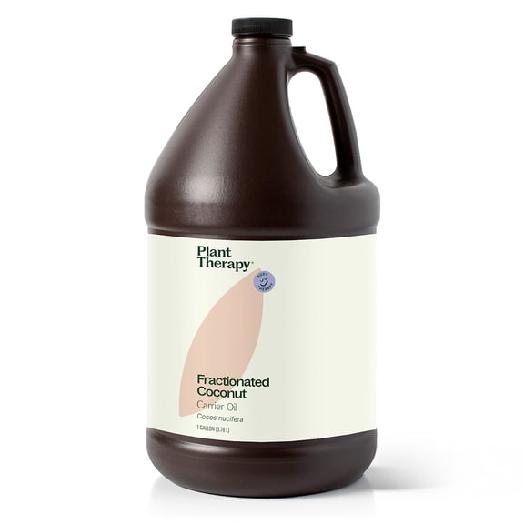 Plant Therapy Fractionated Coconut Oil for Skin, Hair, Body 100% Pure, Natural Moisturizer, Massage & Aromatherapy Liquid Carrier Oil 1 Gallon