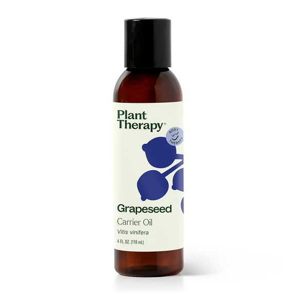 Plant Therapy Grapeseed Carrier Oil 4 oz Base Oil for Aromatherapy, Essential Oil or Massage use