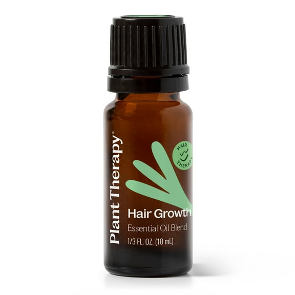 Plant Therapy Hair Therapy Essential Oil Blend 10 mL (1/3 oz) 100% Pure, Undiluted, Essential Oil Blend, Strengthen and Clarify Hair