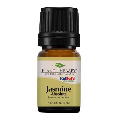 Plant Therapy Jasmine Absolute Essential Oil | 100% Pure, Undiluted, Natural Aromatherapy, Therapeutic Grade | 5 mL