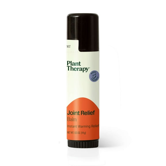 Plant Therapy Joint Relief Balm .5 oz Soothes Joint Aches & Discomfort, Creates Heat & Increases Circulation, Convenient & Easy to Use
