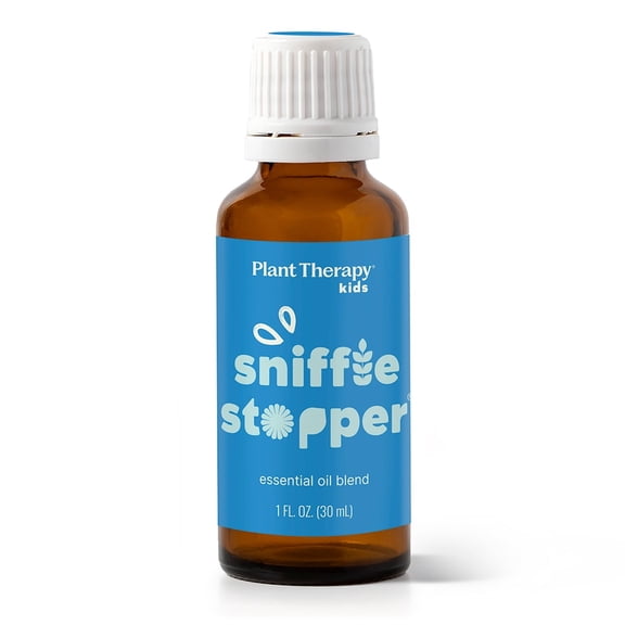 Plant Therapy KidSafe Sniffle Stopper Essential Oil Blend 30 mL (1 oz) Respiratory Support Blend 100% Pure, Undiluted, Natural Aromatherapy