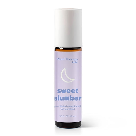 Plant Therapy KidSafe Sweet Slumber Essential Oil Blend Pre-Diluted Roll-On 10 mL (1/3 oz) 100% Pure, Natural Aromatherapy