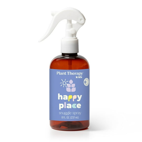 Plant Therapy Kids Happy Place Snuggle Linen & Pillow Spray 8 oz Natural Support for Big Emotions, Calming & Comforting, Made for Snuggles, Naps, and New Adventures, Powered by Essential Oils