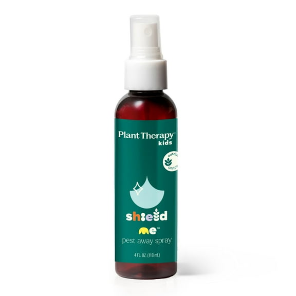 Plant Therapy Kids Shield Me Spray 8 oz Great for Camping & Outdoor Get Togethers, Easy & Ready to Use, with Skin-Soothing Aloe & Refreshing Citronella