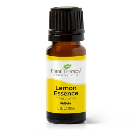 Plant Therapy Essential Oils Lemon Essence Oil 10 mL 100% Pure, Undiluted, Natural Aromatherapy