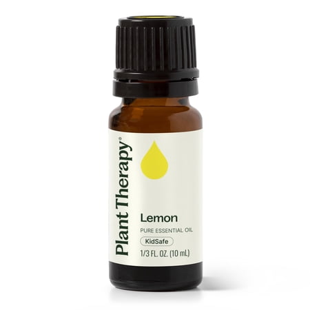 Plant Therapy Lemon Essential Oil 10 mL (1/3 oz) 100% Pure, Undiluted, Natural Aromatherapy, Therapeutic Grade