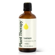 Plant Therapy Lemon Essential Oil 100 mL (3.3 oz) 100% Pure, Undiluted, Natural Aromatherapy