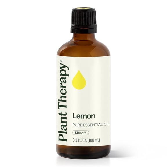 Plant Therapy Lemon Essential Oil 100 mL (3.3 oz) 100% Pure, Undiluted, Natural Aromatherapy