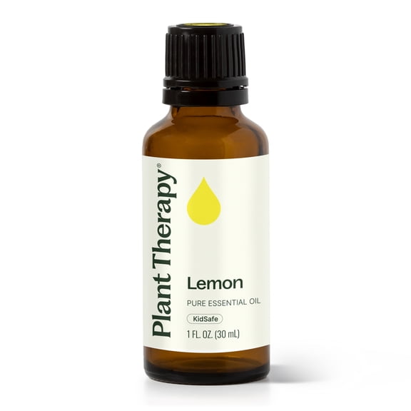 Plant Therapy Lemon Essential Oil 30 mL (1 oz) 100% Pure, Undiluted, Natural Aromatherapy