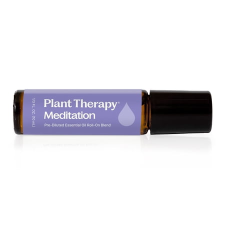 Plant Therapy Meditation Essential Oil Blend Ore-Diluted Roll-On 10 mL (1/3 oz) 100% Pure, Natural Aromatherapy