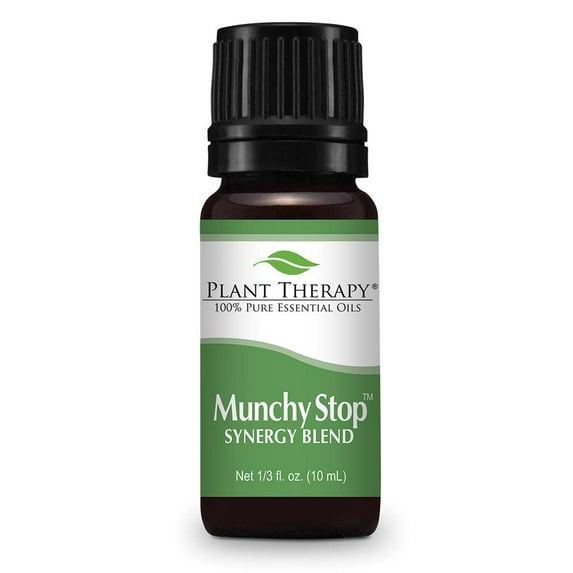 Plant Therapy Munchy Stop Synergy Essential Oil Blend 10 mL (1/3 fl. oz.) 100% Pure, Undiluted, Therapeutic Grade