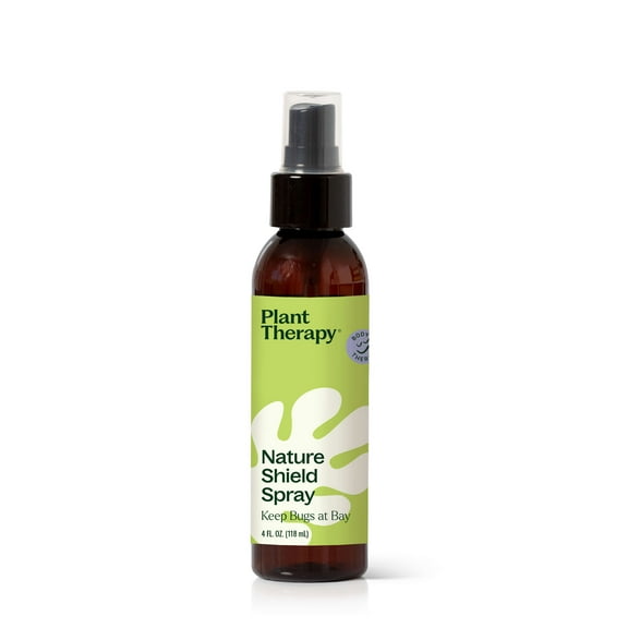 Plant Therapy Nature Shield Spray 4 oz Perfect for Outdoor Adventures, Formulated with Essential Oils, Includes Skin-Soothing Aloe & Hydrosols, DEET-Free, Citronella, Lemongrass, Egyptian Geranium