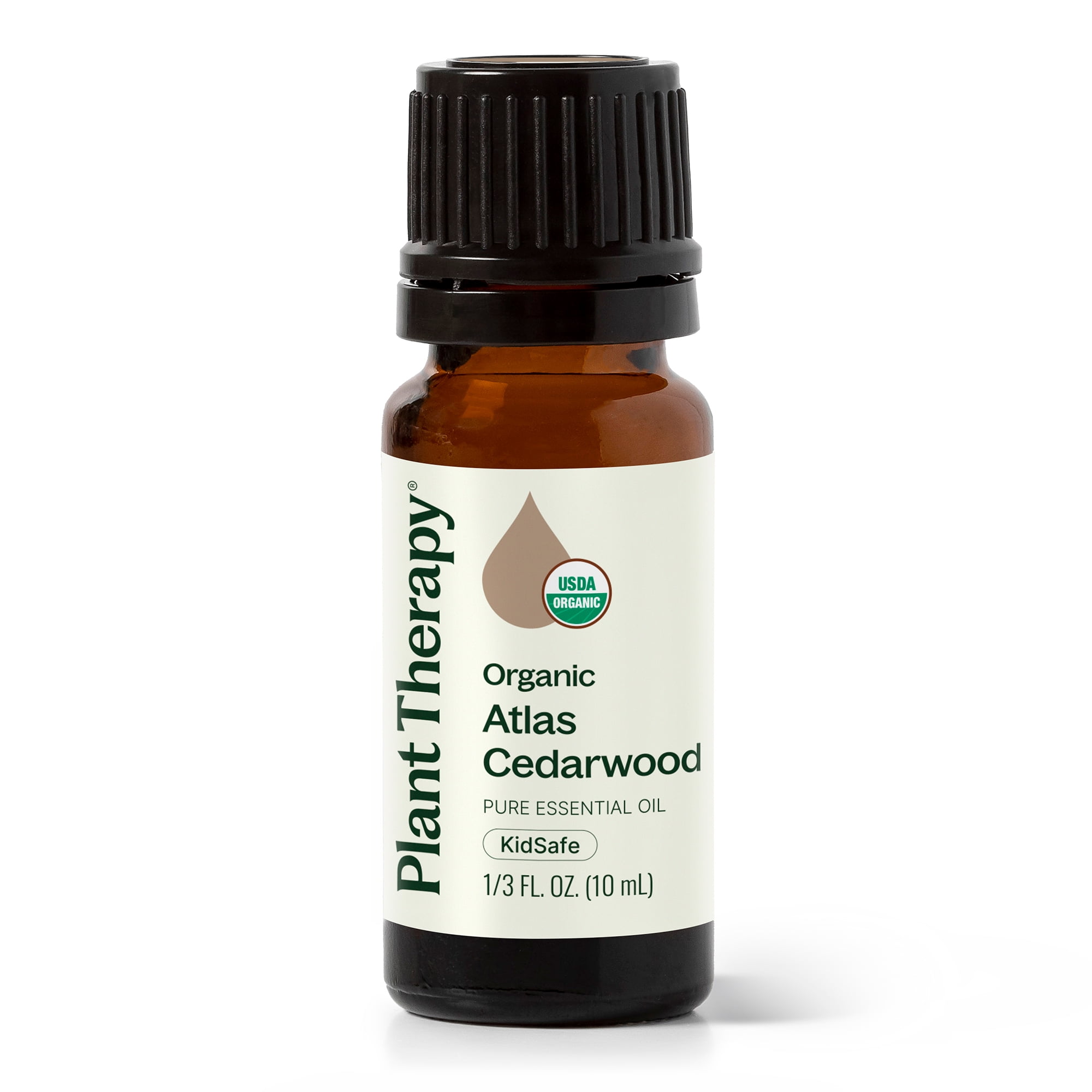 Plant Therapy Organic Atlas Cedarwood Essential Oil 100% Pure, USDA Certified Organic, Undiluted, Natural Aromatherapy 10 mL (1/3 oz)