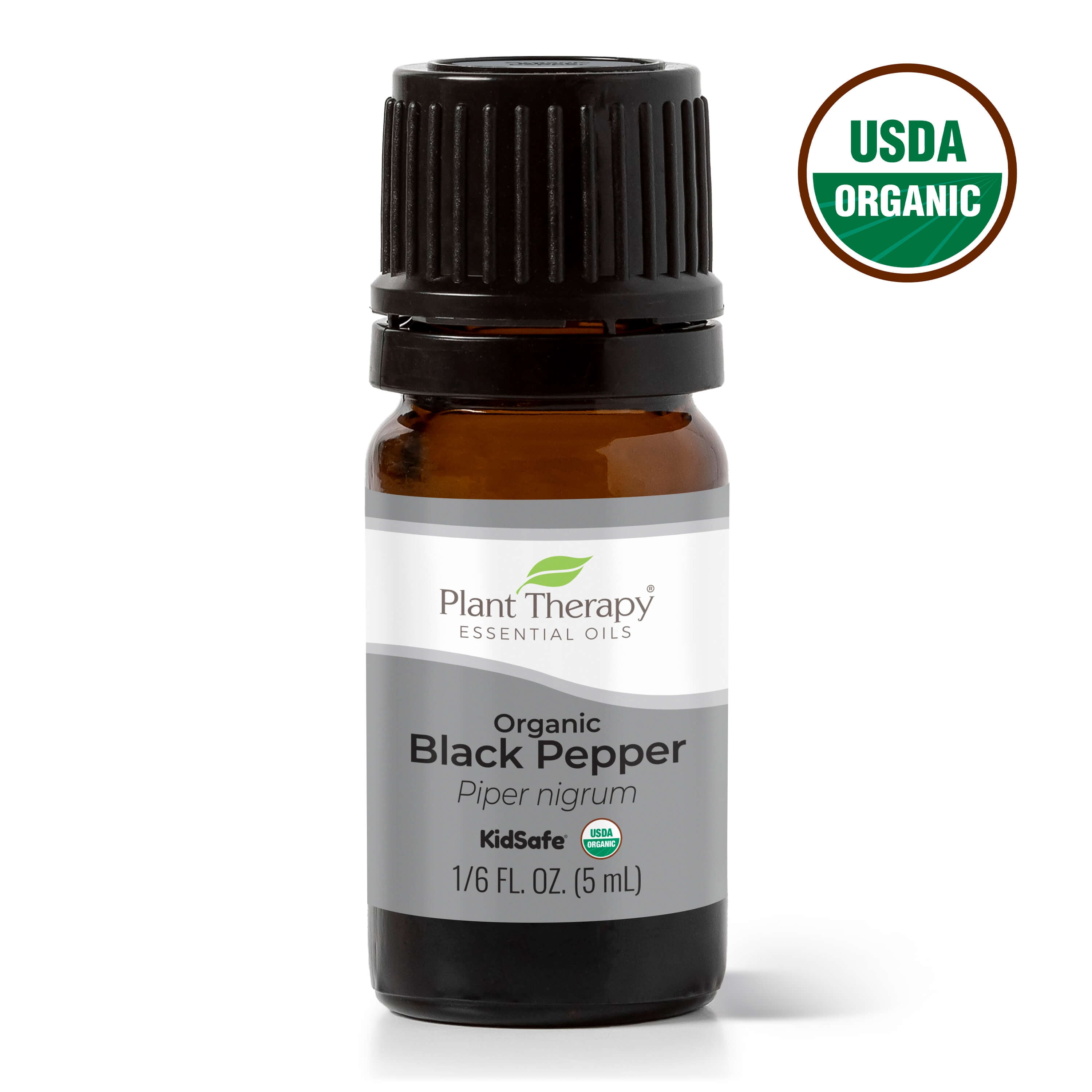 Plant Therapy Organic Black Pepper Essential Oil Blend 5 mL (1/6 oz) 100% Pure