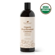 Plant Therapy Organic Fractionated Coconut Oil For Skin, Hair, Body 100% Pure, USDA Certified Organic, Natural Moisturizer, Massage & Aromatherapy Liquid Carrier Oil 16 oz