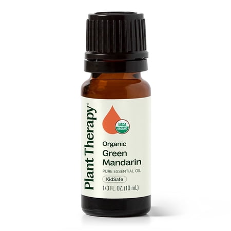 Plant Therapy Organic Green Mandarin Essential Oil 10 mL (1/3 oz) 100% Pure, Undiluted, Natural Aromatherapy