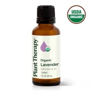 Plant Therapy Organic Lavender Essential Oil 100% Pure, USDA Certified Organic, Undiluted 30 mL (1 oz)