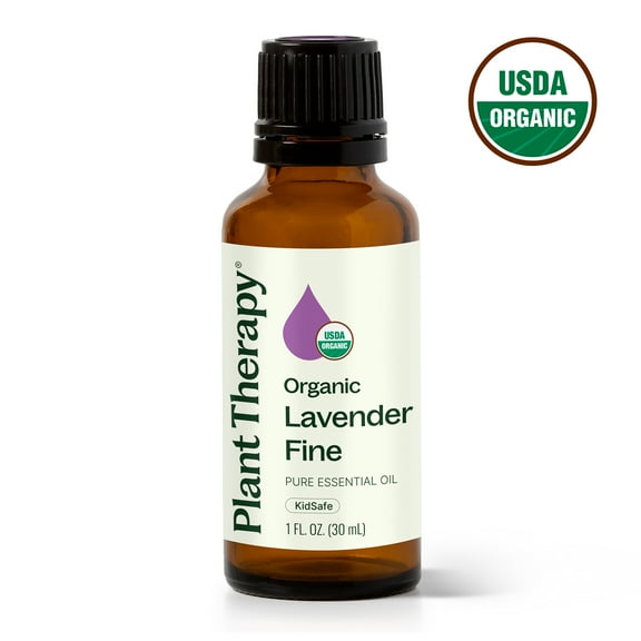 Plant Therapy Essential Oils Lavender Fine Organic 30 mL (1 oz) 100% Pure, Undiluted
