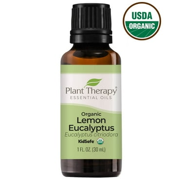 Plant Therapy Organic Lemon Eucalyptus Essential Oil 100% Pure, USDA Certified Organic, Undiluted, Natural Aromatherapy, Therapeutic Grade 30 mL (1 oz)