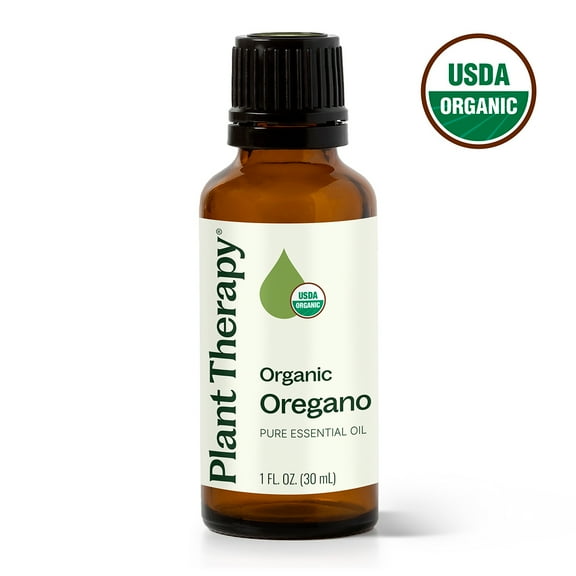 Plant Therapy Organic Oregano Essential Oil 100% Pure, USDA Certified Organic, Undiluted, Natural Aromatherapy, Therapeutic Grade 30 mL (1 oz)