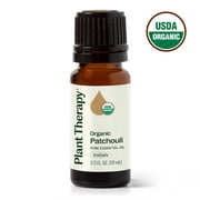 Plant Therapy Organic Patchouli Essential Oil 10 mL 1/3 oz 100% Pure, Undiluted, Therapeutic Grade