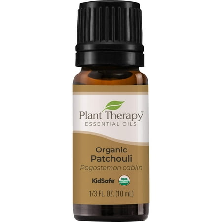 Plant Therapy Organic Patchouli Essential Oil 10 mL (1/3 oz) 100% Pure, Undiluted, Therapeutic Grade