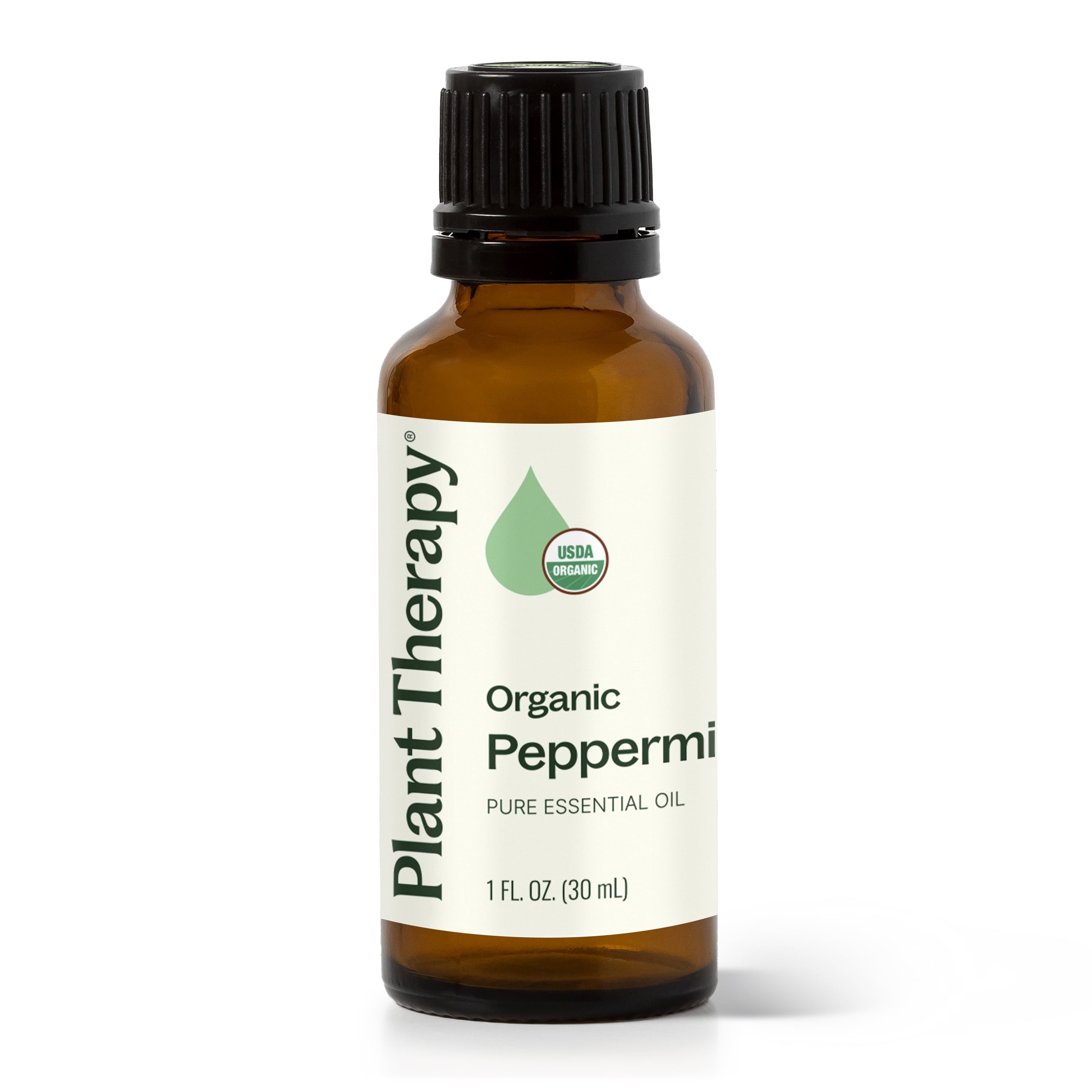 Plant Therapy Organic Peppermint Essential Oil, 100% Pure, USDA Certified Organic, for Diffusion, Skin, Hair, 30 mL (1 oz)