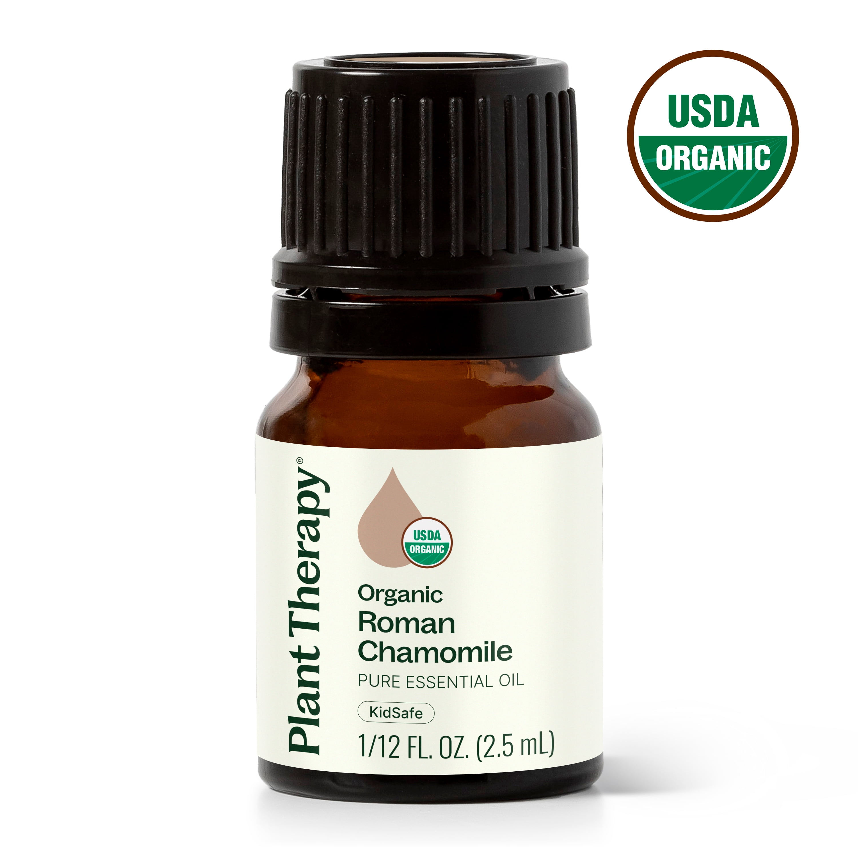 Plant Therapy Organic Roman Chamomile Essential Oil 2.5 mL (1/12 oz) 100% Pure, Undiluted, Natural Aromatherapy