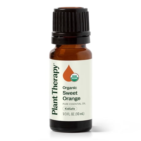 Plant Therapy Organic Sweet Orange Essential Oil 100% Pure, USDA Certified Organic, Undiluted 10 mL (1/3 oz)