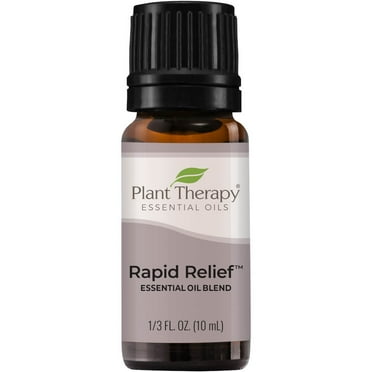 Plant Therapy Rapid Relief Essential Oil Blend 10 mL (1/3 oz) Pain and Soreness Blend 100% Pure, Undiluted, Natural Aromatherapy, Therapeutic Grade