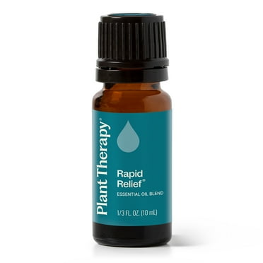 Plant Therapy Rapid Relief Essential Oil Blend 10 mL (1/3 oz) Pain and Soreness Blend 100% Pure, Undiluted, Natural Aromatherapy, Therapeutic Grade