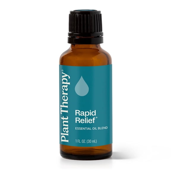 Plant Therapy Rapid Relief Essential Oil Blend 30 mL (1 oz) Pain and Soreness Blend 100% Pure, Undiluted, Natural Aromatherapy