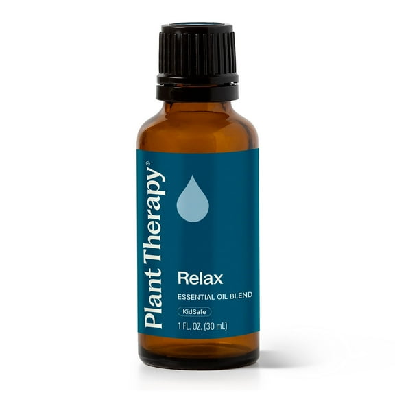 Plant Therapy Relax Essential Oil Blend for Sleep & Stress 100% Pure, Undiluted, Natural Aromatherapy, Therapeutic Grade 30 mL (1 oz)