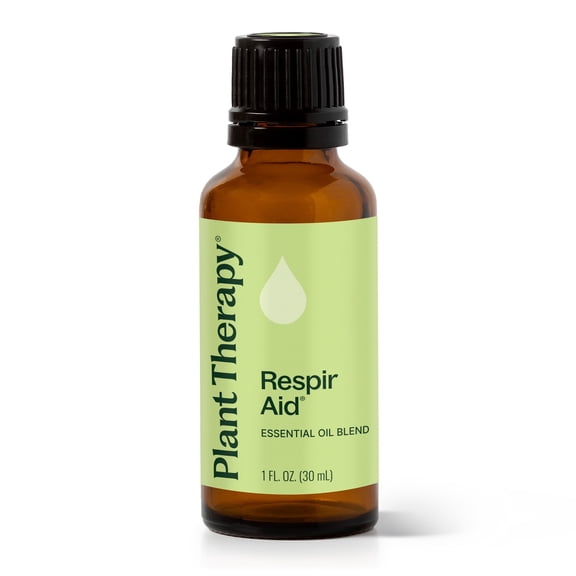 Plant Therapy Respir Aid Essential Oil Blend 30 mL (1 oz) Sinus, Airway and Congestion Clearing Synergy Blend 100% Pure, Undiluted, Natural Aromatherapy