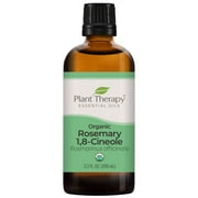 Plant Therapy Rosemary Organic Essential Oil 100% Pure, USDA Certified Organic, Undiluted 100 mL (3.3 oz)
