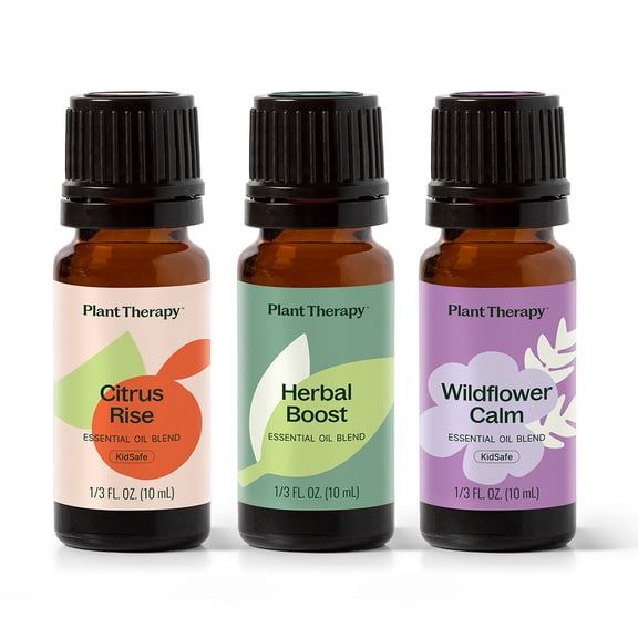 Plant Therapy The Spring Reset Essential Oil Blend 3 Set - Three Exclusive Spring-Focused Blends, Supports Relaxation, Clarity, and Refreshed Energy, Versatile Blends for Home, Work, Routines