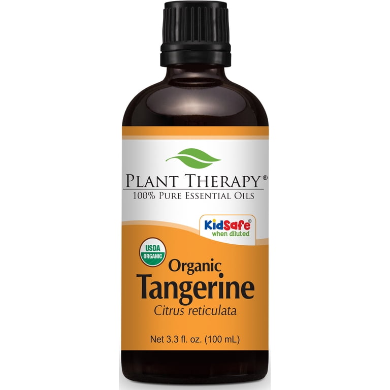 Plant Therapy Tangerine Organic Essential Oil 100 mL (3.3 oz) 100