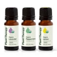 thumbnail image 1 of Plant Therapy Top 3 Organic Singles Set 10 mL (1/3 oz) Lemon, Lavender & Peppermint 100% Pure, Undiluted, Natural Aromatherapy, 1 of 8