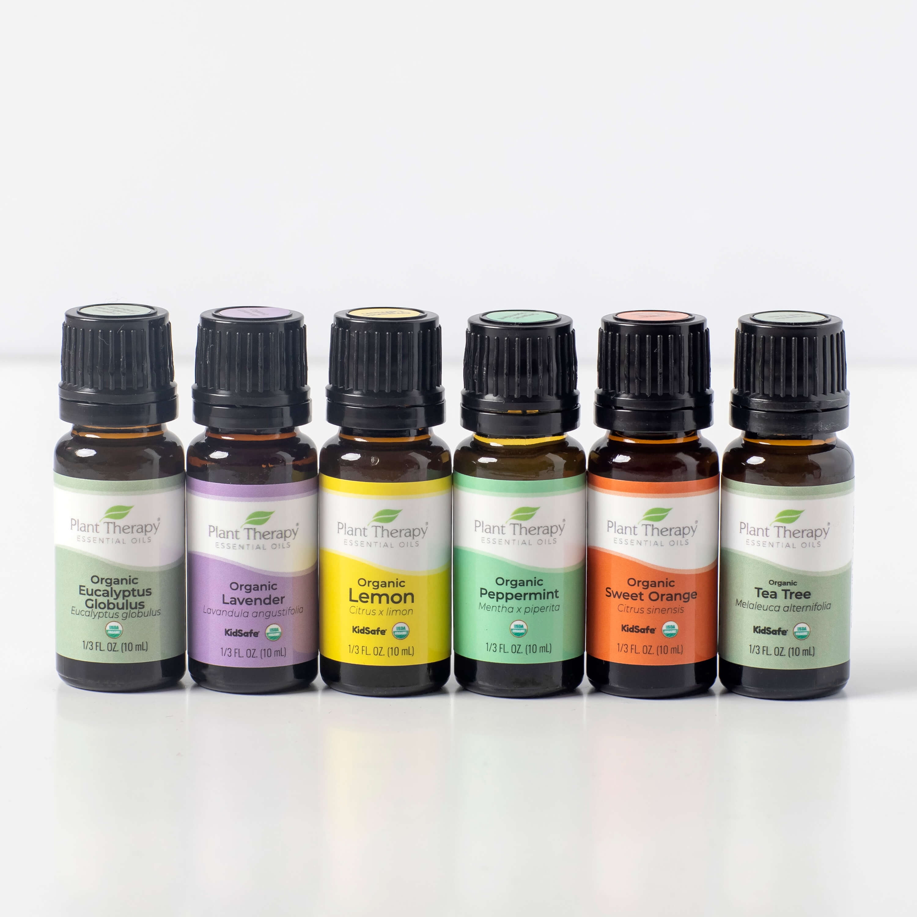 Aromatherapy Essential Oils Set from Botanic Hearth - USDA Certified Organic  Essential Oils Set- Lavender, Peppermint, Eucalyptus, Orange , Lemongrass &  Tea Tree Oil, Great Gift Set - 6-10 ml