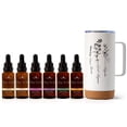 thumbnail image 1 of Plant Therapy Total Tincture Package Includes 30 mL each of Organic Ashwagandha, Organic Asian Ginseng, Organic Echinacea Blend, Organic Elderberry, Organic Lemon Balm, Organic Turmeric & Travel Mug, 1 of 9