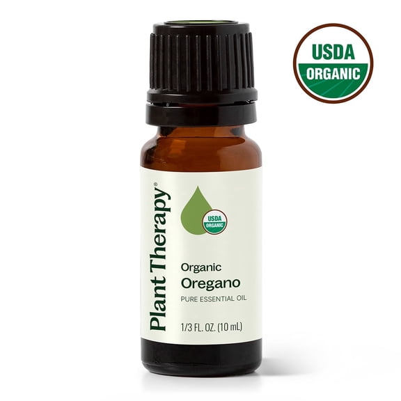 Plant Therapy, USDA Certified Organic Oregano Essential Oil, Natural Aromatherapy, 10 mL (1/3 oz)