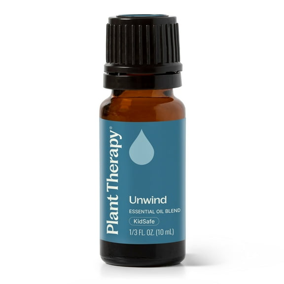 Plant Therapy Unwind Essential Oil Blend 10 mL (1/3 oz) 100% Pure, Undiluted, Natural Aromatherapy