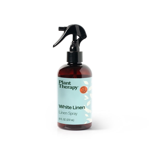 Plant Therapy White Linen Pillow and Linen Spray, Clean & Refreshing Aroma, Great for Sheets, Curtains, and Upholstery, One-of-a-kind Natural Fragrance 8 oz